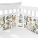 preview thumbnail 1 of 4, Sweet Jojo Designs + BreathableBaby Breathable Mesh Crib Liner Pad Vintage Floral Blue Yellow Girl -Shabby Chic Rose Flower Boho