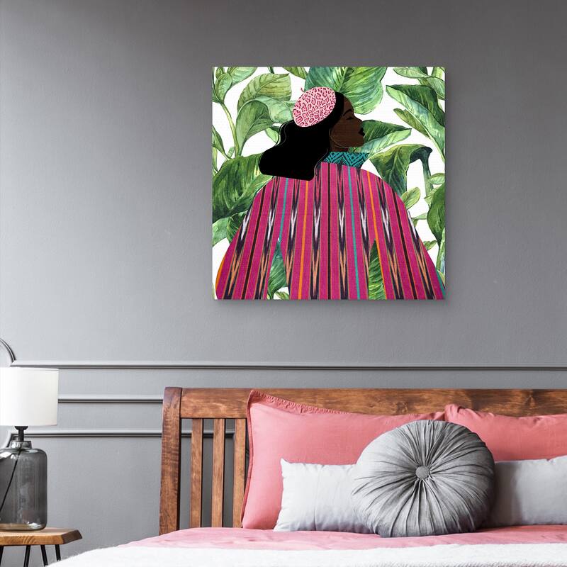 Girlie Girl Palm by Synthia SAINT JAMES Canvas Art Print