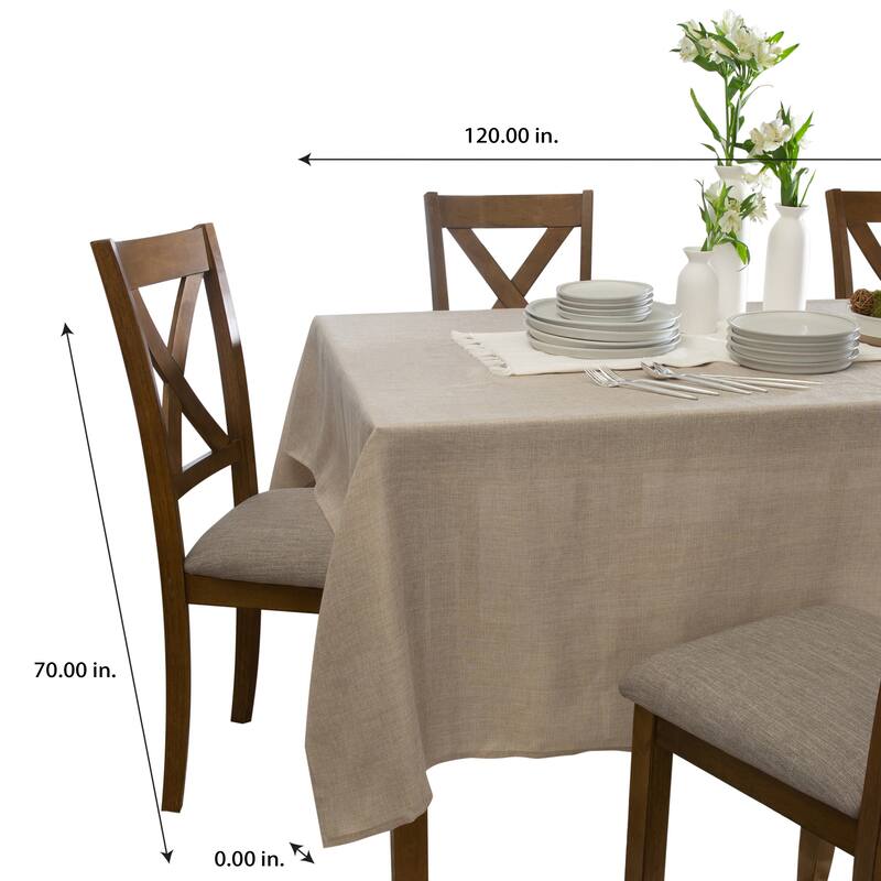 Home Details Chic and Rustic Tablecloth in Linen