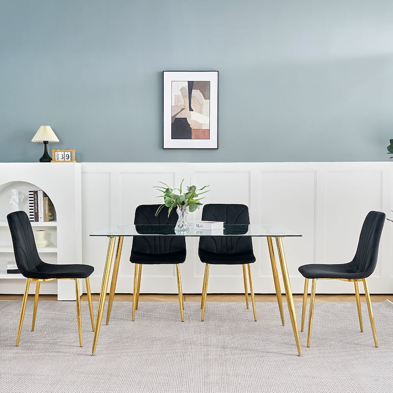 Dining Chairs Set of 4, Kitchen Pink Cushion Seats Living Room Side Chairs, Weddings Reception Chairs, Nail Chairs Women