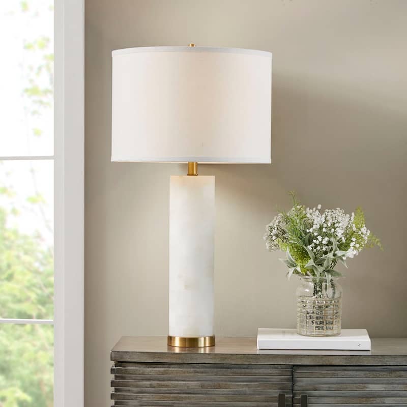 INK+IVY Prague Alabaster Table Lamp