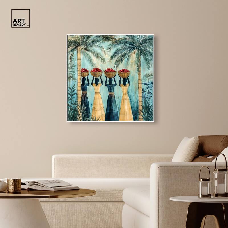 Walk Under Palms Canvas by Art Remedy