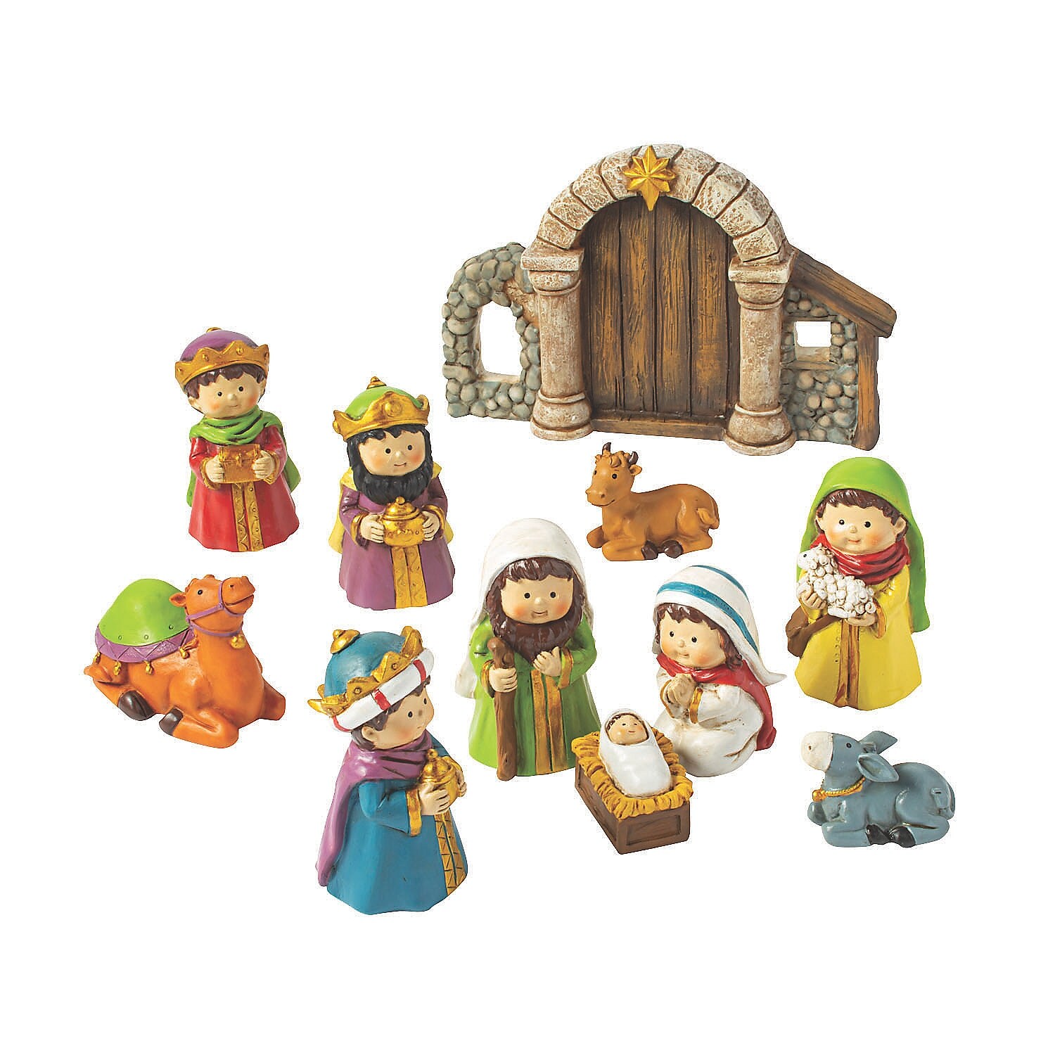 Mini Nativity Set Figures, Christmas, Home Decor, Decorative