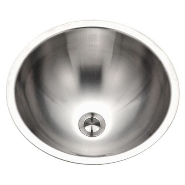 Houzer Opus 16-3/4" 18-Gauge Stainless Steel Drop In Bathroom Sink