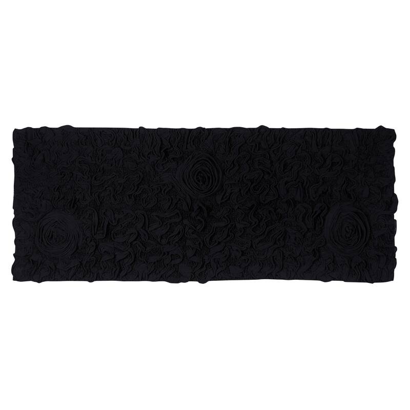 Bell Flower Bathroom Rug, Cotton Soft, Water Absorbent Bath Rug, Non Slip Shower Rug Machine Washable 21"x54" Runner