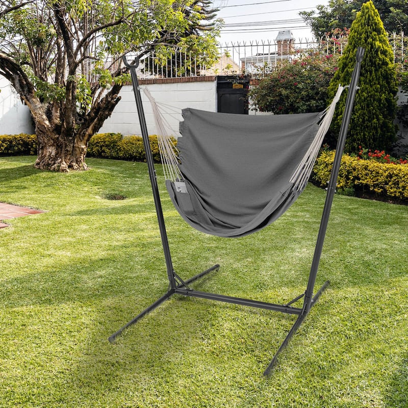 Costway Adjustable Hammock Chair with Stand 6 Adjustable Positions - See Details