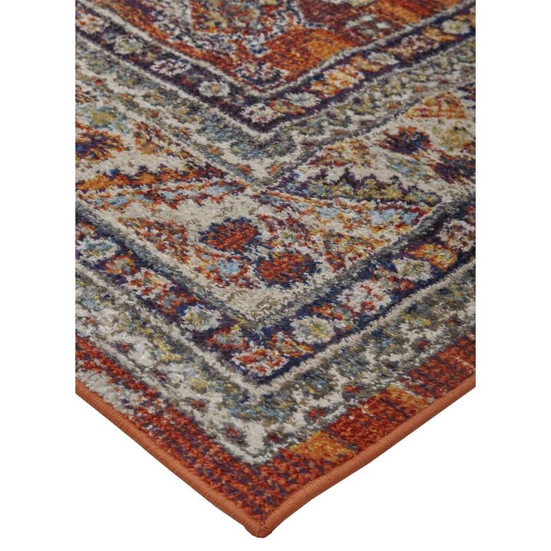 Bellini Vintage Bohemian Medallion Oriental Transitional Area Rug