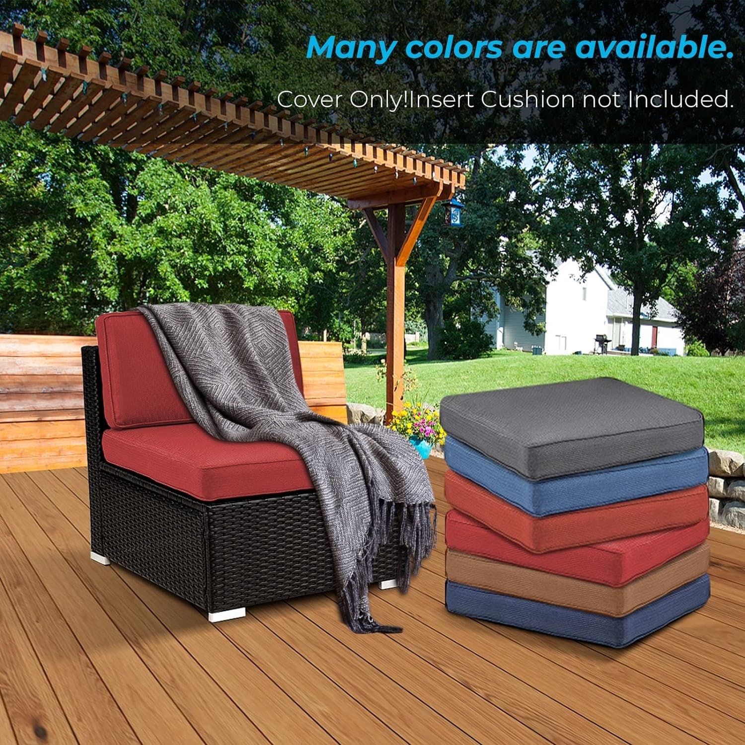 Chair Pads Outdoor Furniture Cushions 25x25 Chair Cushion Set