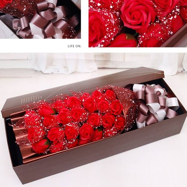 Shop Soap Rose Flower Jewelry Storage Gifts Box Valentine S Mother S Day Gift 33pcs Box On Sale Overstock 31618126