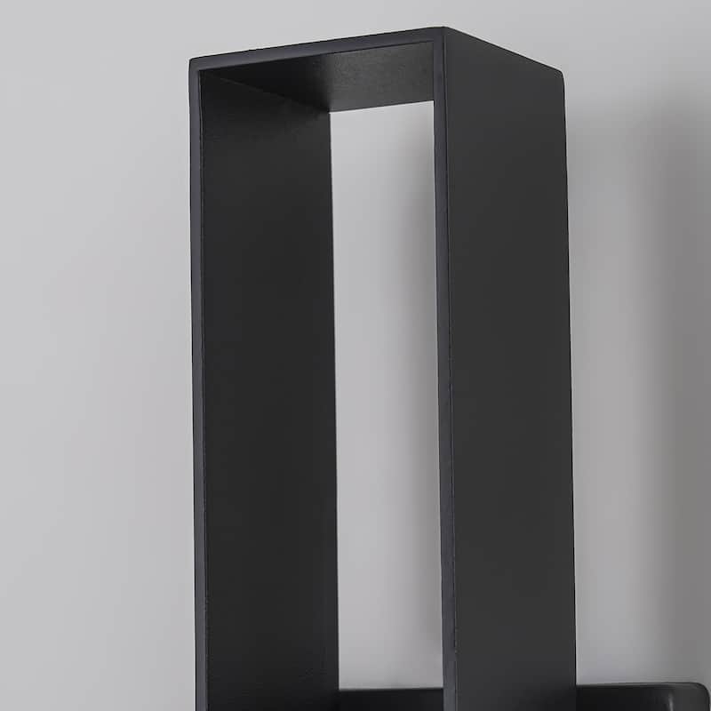 Modern Black Dimmable LED Outdoor Wall Sconce - 15.7 in.