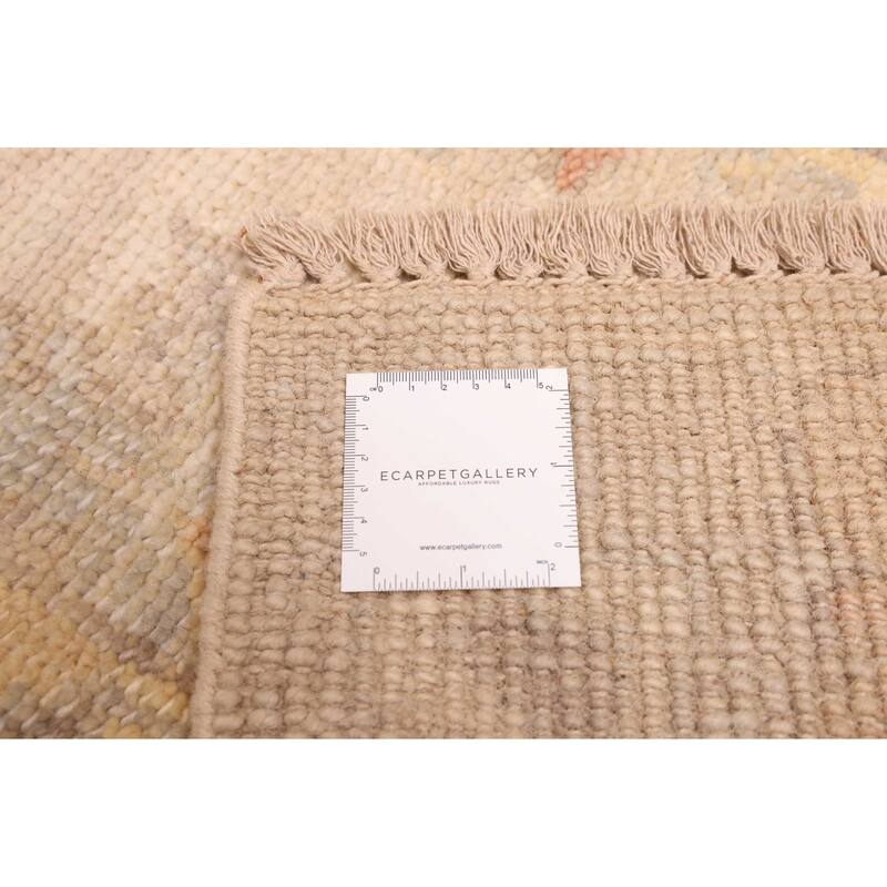 ECARPETGALLERY Hand-knotted Kavya Oushak Beige Wool Rug - 8'1 x 9'9