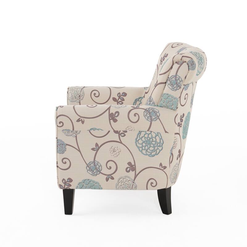 Roseville Fabric Floral Club Chair by Christopher Knight Home