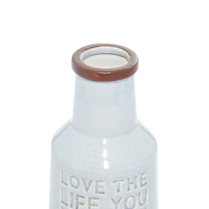 Multi Colored Porcelain Ceramic Decorative Vase (Set of 3)
