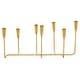 preview thumbnail 16 of 15, CosmoLiving by Cosmopolitan Gold Metal Long Tapered 7 Holder Decorative Candelabra