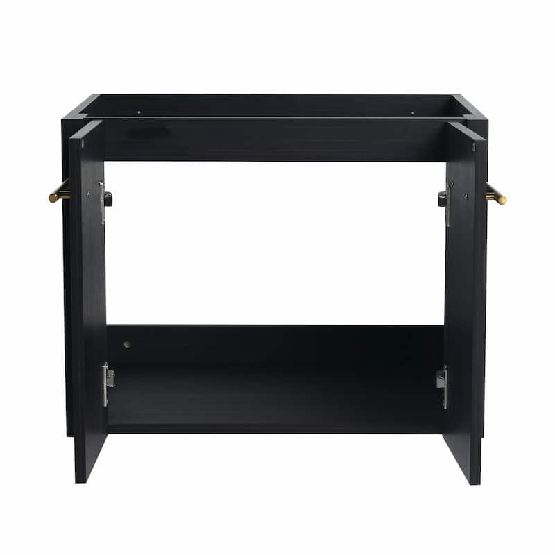 Wall-Mounted Bathroom Vanity with Thick-Edged Resin Basin Sink