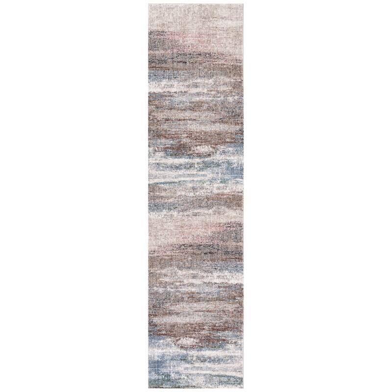 SAFAVIEH Jasmine Regena Vintage Rug - 2'2" x 9' Runner - Grey/Blue