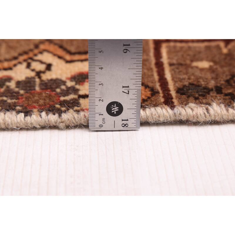 ECARPETGALLERY Hand-knotted Antalya Vintage Brown Wool Rug - 3'4 x 7'1