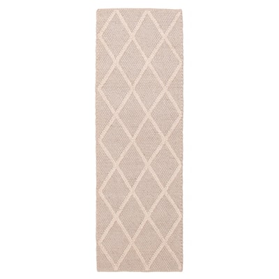 ECARPETGALLERY Braid weave Sienna Grey Wool Rug - 2'3 x 6'10
