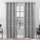 preview thumbnail 1 of 7, Scott Living Osaka Inverted Brushstrokes Cotton Blend Total Blackout Grommet Curtain Panel, Single Panel