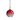Waterford New Year Bauble Firework Red 2025