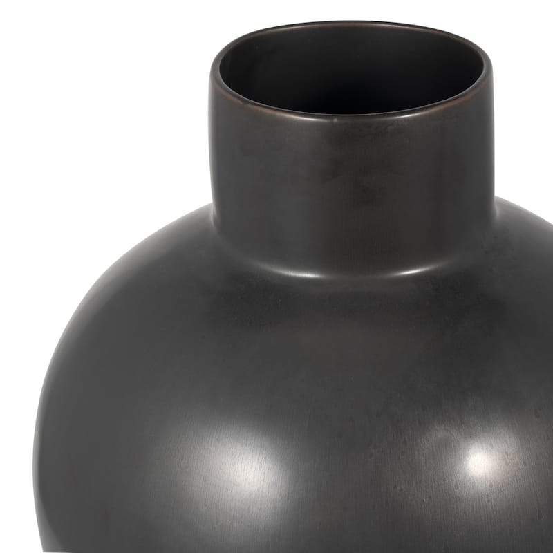 Sagebrook Home Neutral Round Modern Ceramic Bubble Vase