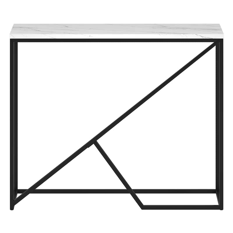 Stella 36" Wide Console Table with Faux Marble Top