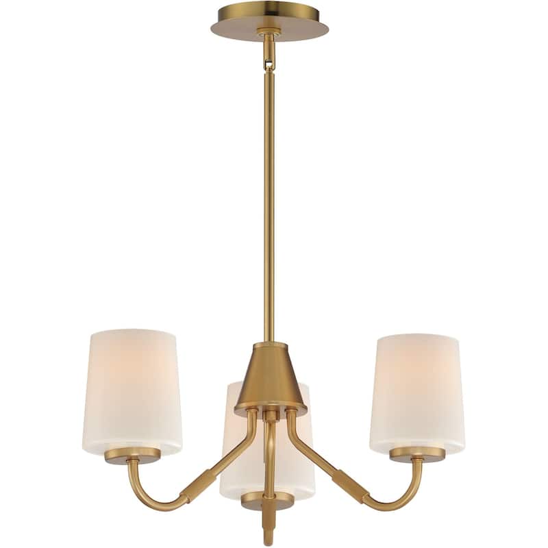Maxim 12695WT Durham 3 Light 19" Wide Chandelier