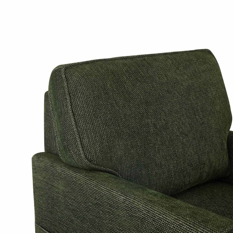 33"W 360 Swivel Modern Barrel Chair Accent Chair