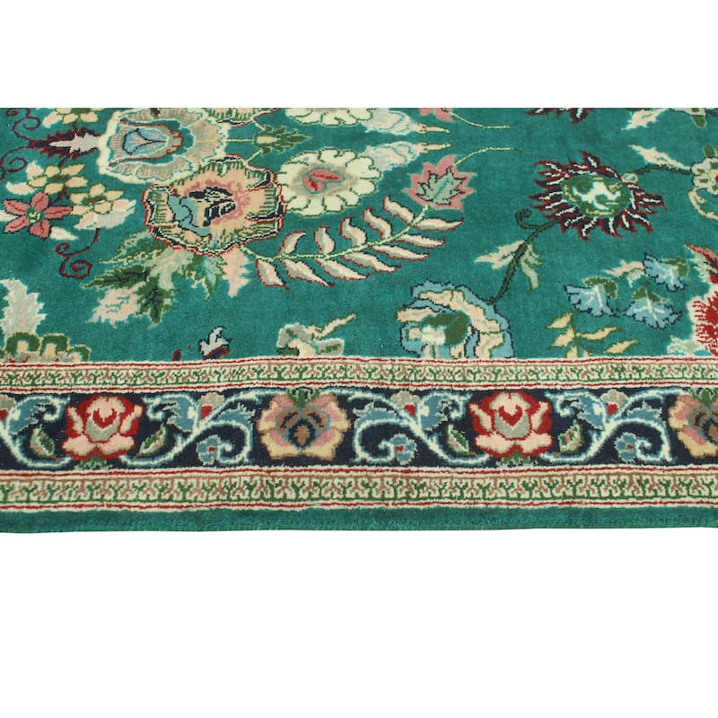 Pak-Persian Emilee Turquoise/Navy Runner - 2'7" x 10'1"