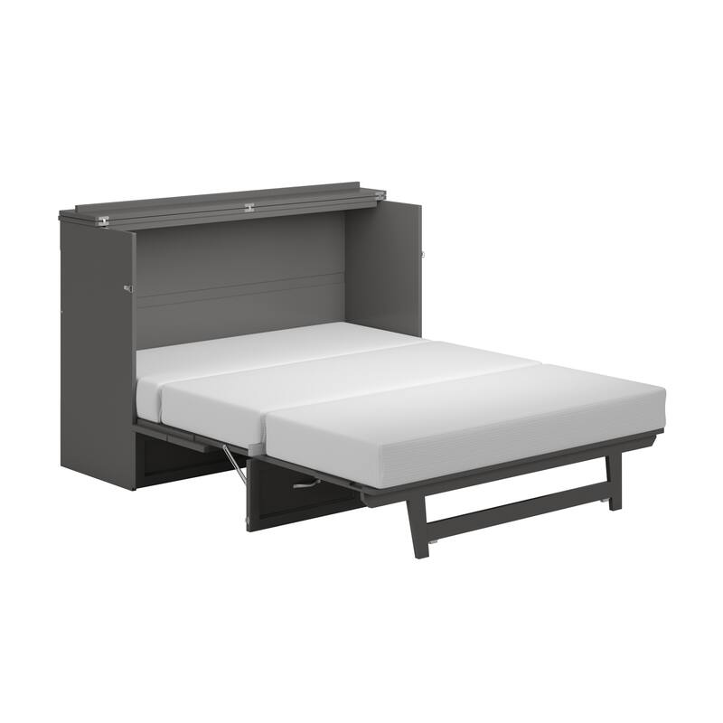 AFI Northfield Murphy Bed Chest with 6" Mattress, Storage Drawer & Built-In Charger