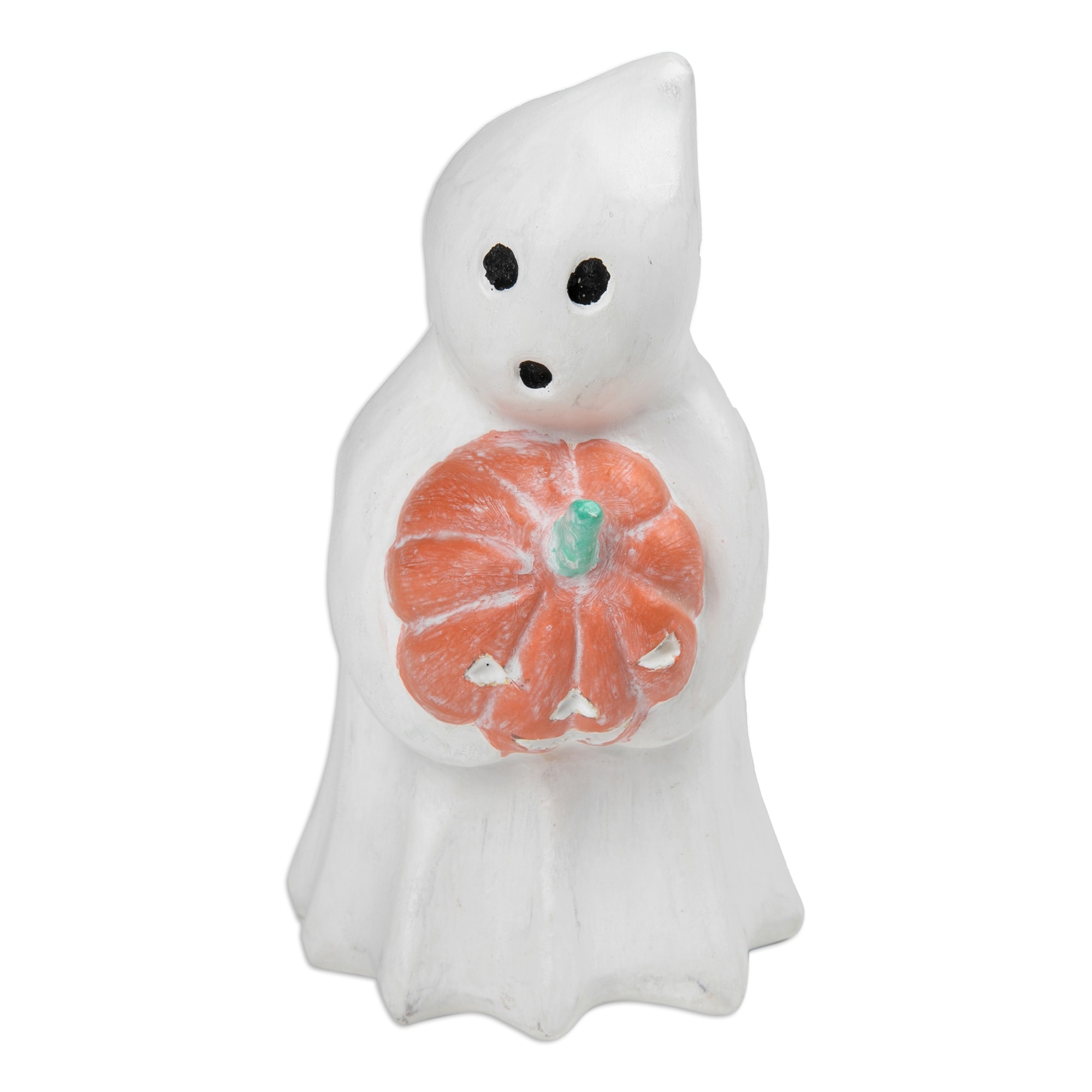 Novica Handmade Pumpkin Gift Wood Sculpture