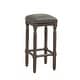 preview thumbnail 5 of 3, Copper Grove Sherwood 30-inch Grey Leather and Wood Backless Bar Stool