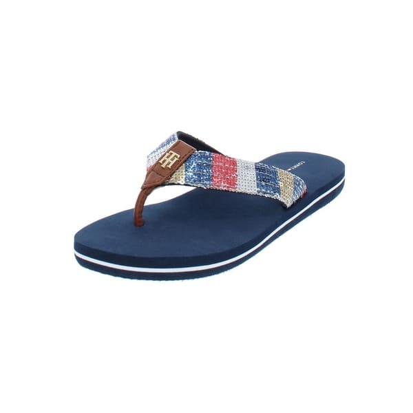 Shop Tommy Hilfiger Womens Contina Flip Flops Thong Sequined