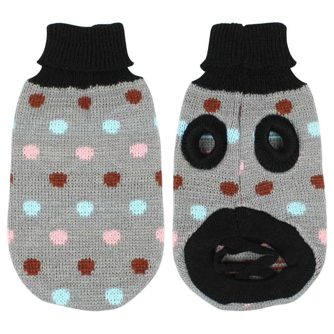 Shop Gray Pet Dog Chihuahua Clothes Apparel Turtlneck Sweater Knitted Winter Coat Xs Gray Black On Sale Overstock 18325956