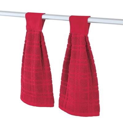 Hanging Tufted Design Kitchen Towels - Set of 2