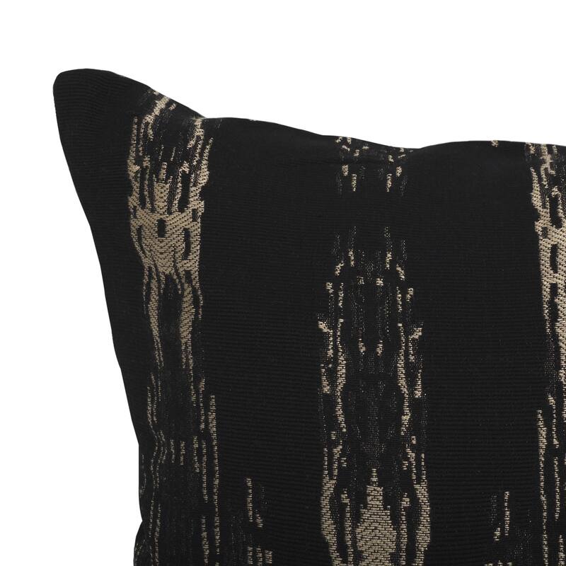 SAFAVIEH Home Zoelle Black/Natural Cotton/Viscose Lumbar Pillow