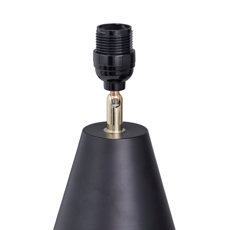 CosmoLiving by Cosmopolitan Black or White Metal Table Lamp with Gold Accents - 16 x 16 x 27
