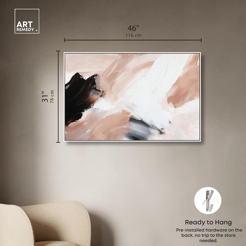 Swirls of Cream I Canvas by Art Remedy