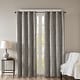 preview thumbnail 44 of 70, SunSmart Mirage Knitted Jacquard Total Blackout Grommet Window Curtain Panel Single  50"W x 95"L - Charcoal