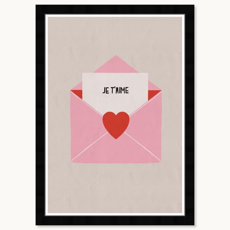Wynwood Studio Prints Typography Quotes Love Letter Red Wall Art
