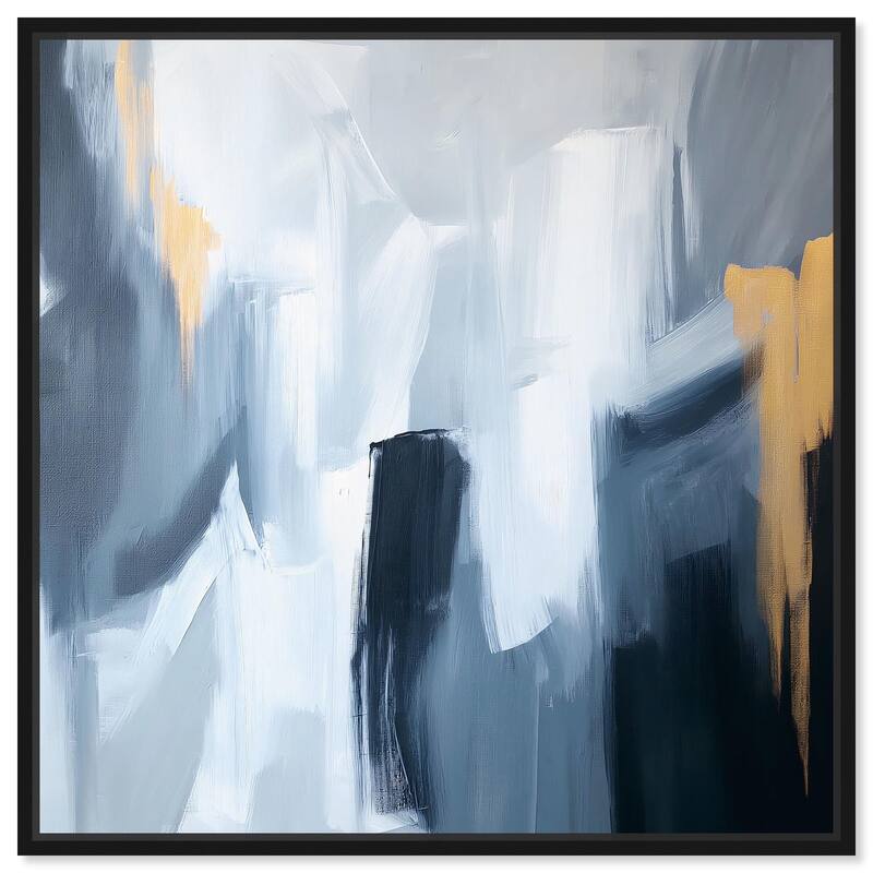 Contained Gesture II Canvas by Art Remedy - Black - 40" x 40"