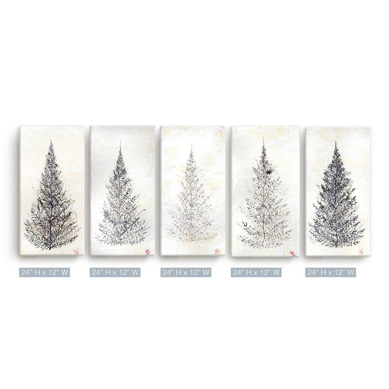 'Monoscape XXV' 5 Piece Wrapped Canvas Wall Art Set by Karen Biery
