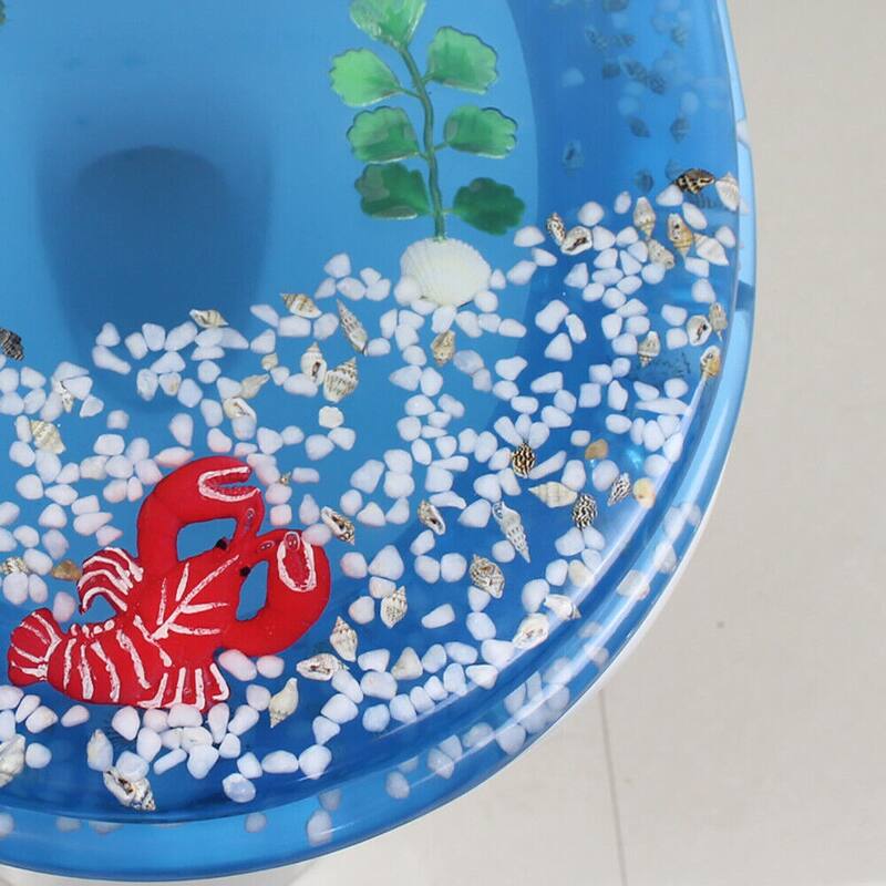 Transparent Resin Shell Polyresin Toilet Seat