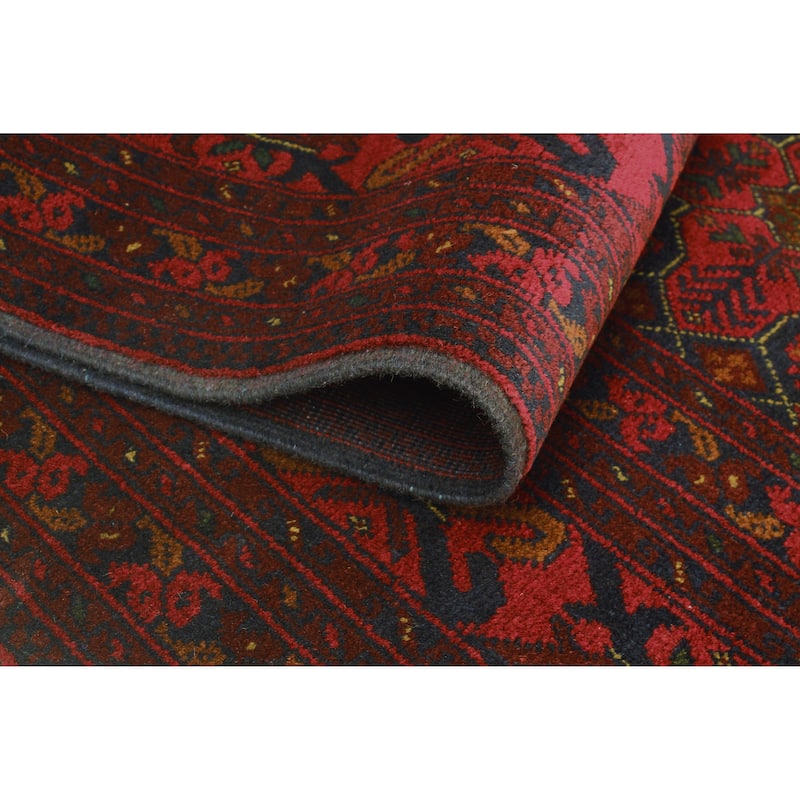 Khal Mohammadi Tayte Red/Navy Rug - 6'7" x 9'7"