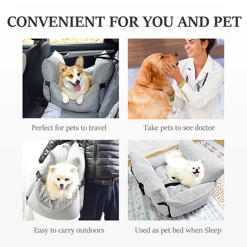 WOWMAX Dog Car Booster Seat Pet Carrier