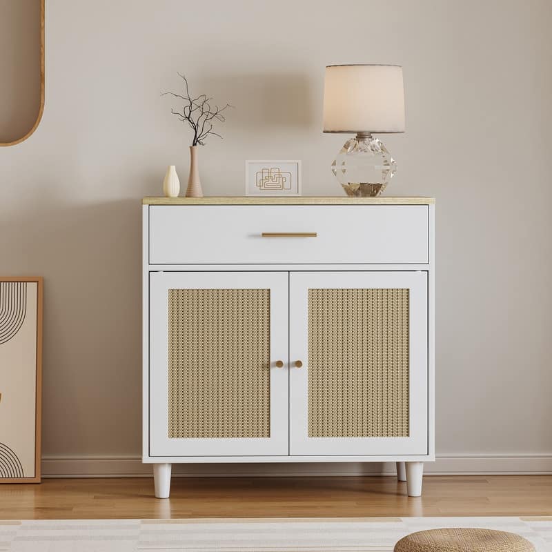 31" Wooden Pet House Sideboard Storage Cabinet for Living Room Bedroom Office