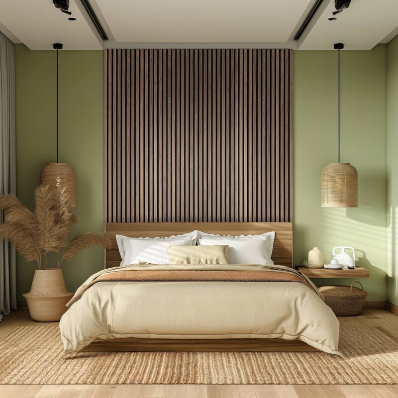 Ackland AKM-W-SE9.5X94.5SL-PL SereniSlats Bark 3D Fluted 9.5 in. x