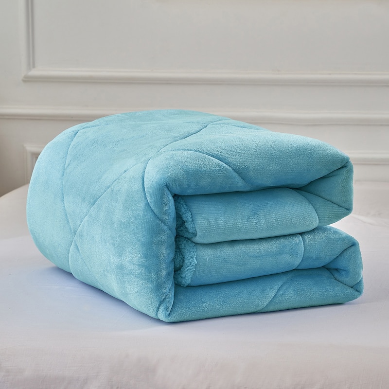 Sherpa Fleece Kids Comforter Set Xmas Gift for Kind