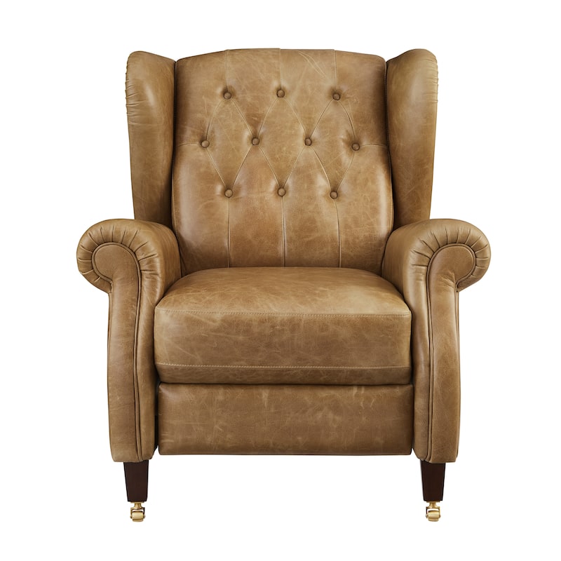 Art Leon Genuine Leather Recliner Lounge Chair