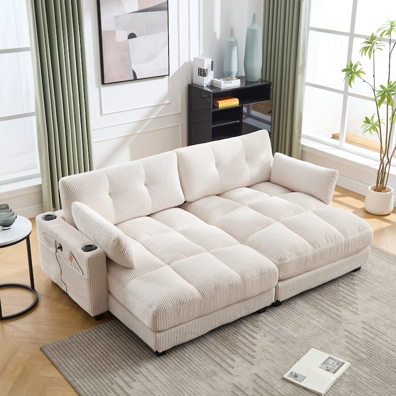 Sleeper Sofa Couch Bed,Oversized Chaise Lounge Chair Cozy Cloud Couch